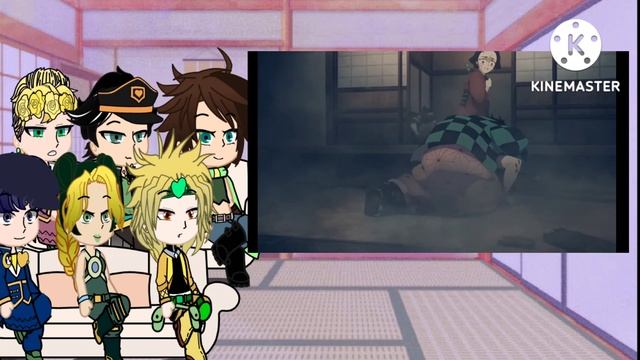 ◇JJBA React To Nezuko Vs Daki◇Demon Slayer And JJBA◇