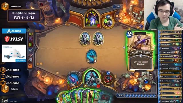 Kolento with the new Kingsbane | The Witchwood | Hearthstone смотреть онлайн