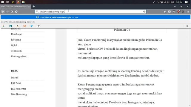 Wordpress Tutorial #1 Cara Login ke Laman Administrator Wordpress bagi Pemula смотреть онлайн