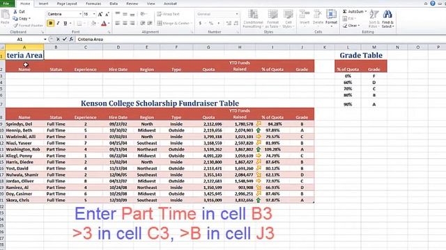 Microsoft Excel: How to Create a Criteria Range смотреть онлайн