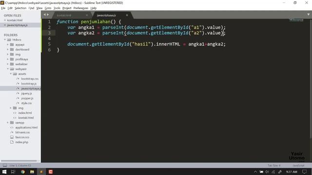 JavaScript: Mengirim Value Input HTML ke Javascript (Kasus App Penjumlahan dan Nilai Tukar Rp) (7/7 смотреть онлайн