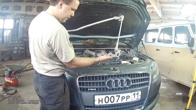 [Видеоотчёт] Обслуживание трапеции стеклоочистителей на Audi Q7 смотреть онлайн