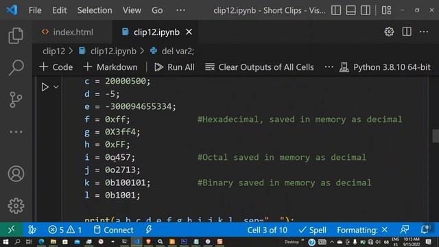 Python Numbers - Introduction (#12) смотреть онлайн