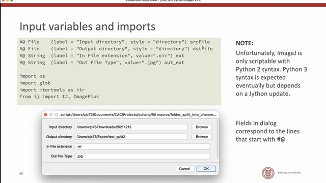 Case Study - Scripting ImageJ and PowerPoint with Python смотреть онлайн