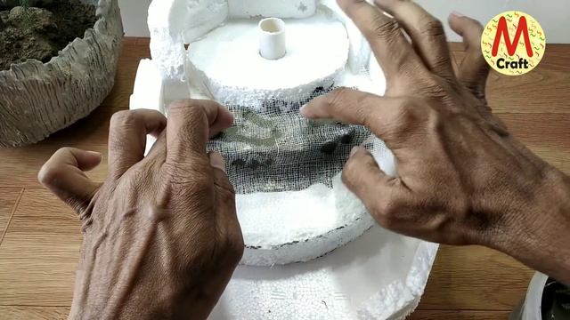How to make amazing cemented waterfall fountain water fountain смотреть онлайн