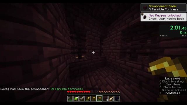 Minecraft SSG 1.14.4 Speedrun 3:38.65 [PB] смотреть онлайн