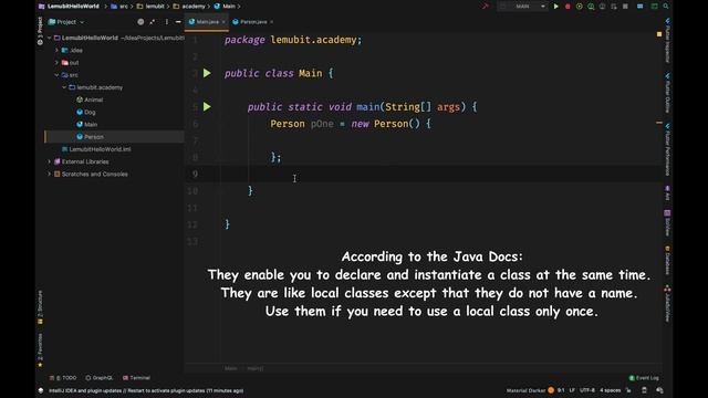 Java Anonymous Classes - What is an Anonymous Class in Java смотреть онлайн