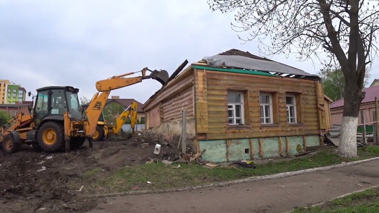 Слом дома экскаватором Я весь в работе на Камазе смотреть онлайн