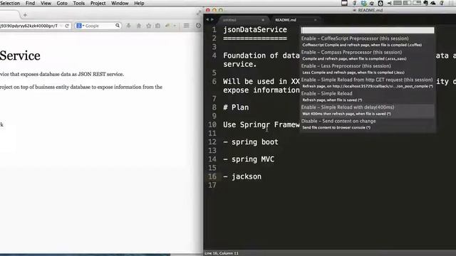 Live Reload in Sublime Text with Markdown Preview смотреть онлайн