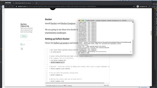 Installing kafka as a docker service смотреть онлайн