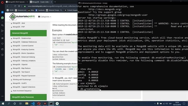 Insertar, Actualizar y Eliminar en MongoDB смотреть онлайн