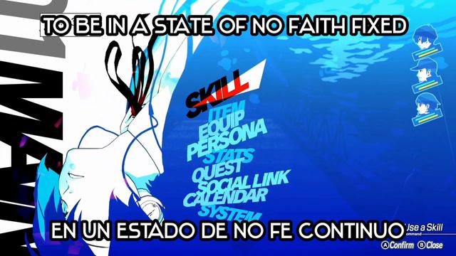 Persona 3 Reload Music Trailer Lyrics English Español - HD 60FPS