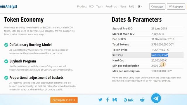 Обзор CoinAnalyst - о токене и ICO смотреть онлайн