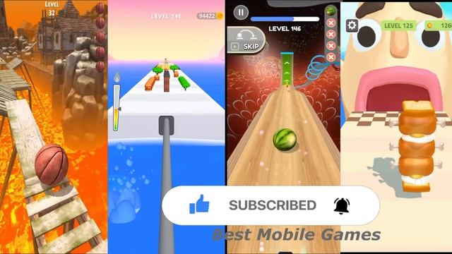 Rollance adventure balls vs Twerk Race vs Going Balls vs Sandwich Runner #73 I Mobile Game смотреть онлайн