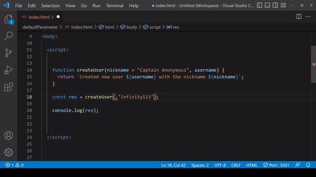 How to Set Default Parameter Values | JavaScript Tutorial смотреть онлайн