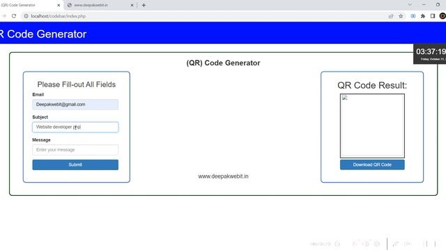 how to make QR code generator website | QR code generator php source code |php QR code generator смотреть онлайн