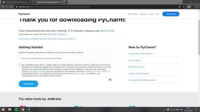 Installing Python and Pycharm | Python Tutorials for Beginners in English | Part-2 | #Python смотреть онлайн