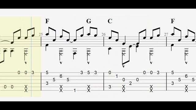 I Am a Poor, Wayfaring Stranger with full tablature/sheet music for solo fingerstyle guitar смотреть онлайн