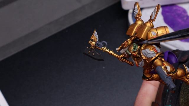 I Tried Painting Dante From Warhammer 40k In The NMM Style With Metallic Paints!