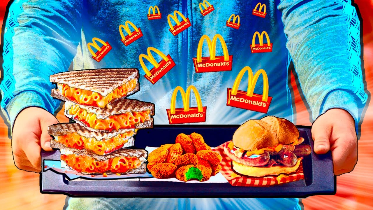 ПОВТОРЯЕМ САМЫЕ РЕДКИЕ ВКУСНЯШКИ ИЗ МАКДОНАЛЬДСА БУРГЕР С КОЛБАСКАМИ СЭНДВИЧ НАГГЕТСЫ смотреть онлайн