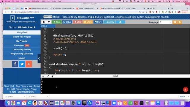 CSC450 3/3/22 Multi Process Merge Sort and intro to Pipes смотреть онлайн