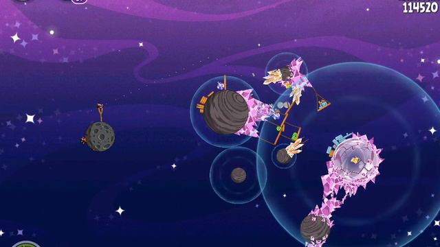 Angry Birds Space Cosmic Crystals 7-23 - Прохождение на 3 Звезды - 3 Star Walkthrough смотреть онлайн