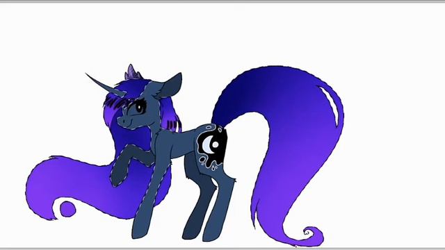 Draw a pony (Princess Luna) {#mlp_speedpaint} смотреть онлайн