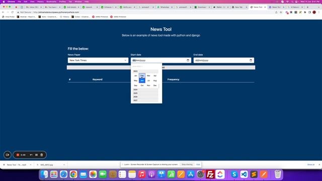 Python News Article Scraping with Keyword count.. смотреть онлайн
