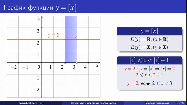 Целая часть действительного числа смотреть онлайн