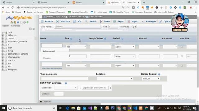 How to create a Database Table in PHP MYSQL | Crud Application Tutorial in PHP |Hindi/Urdu смотреть онлайн