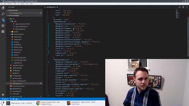 Angular Live Coding! v4 to v5 update PLUS Service Worker смотреть онлайн