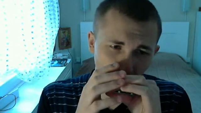 Russian folk song "Из-за острова на стрежень" harmonica tabs смотреть онлайн