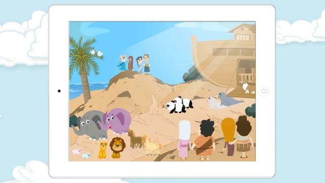 Noah's Ark Bible Story with Built-in Games - Fun and Interactive смотреть онлайн