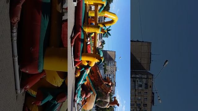 Как надувается батут (Кривой Рог) смотреть онлайн