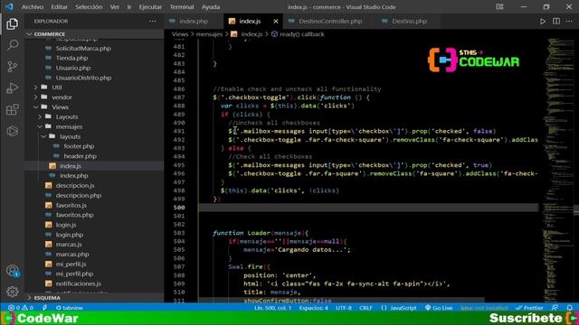 109. Mantenimiento de Mensajes, parte 5 - E-commerce con PHP JS MYSQL HTML CSS смотреть онлайн