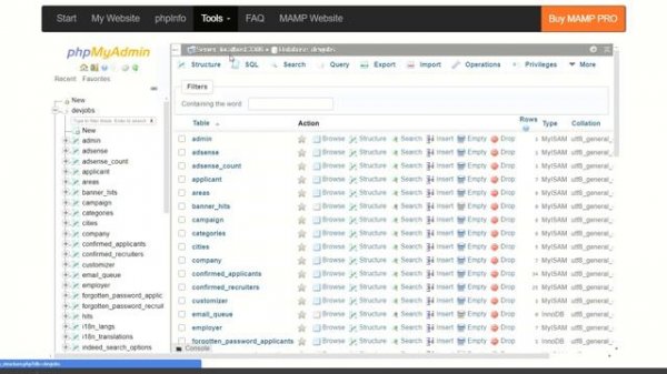 Easy MySQL on Win10 w/ phpMyAdmin and MAMP
