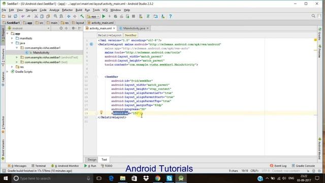 How to use SeekBar part 1 Android 2017 смотреть онлайн