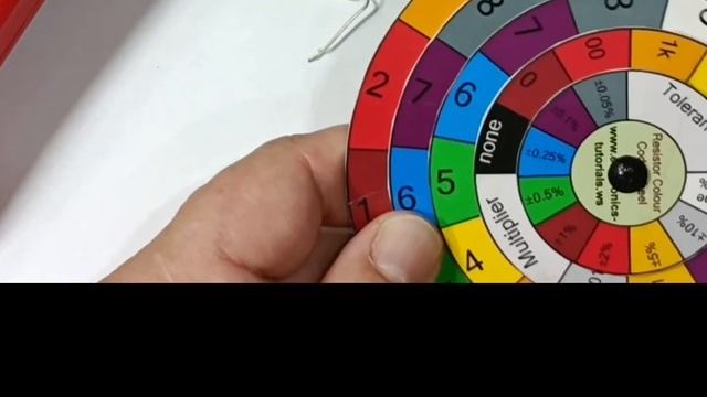 Колесо цветовой маркировки резисторов. Resistor color-coded wheel смотреть онлайн