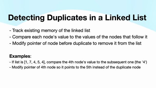 Remove Duplicates in an Unsorted Linked List in Python смотреть онлайн
