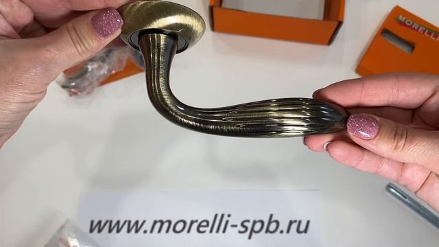 Дверные ручки Morelli "TREI" MH-10 AB Цвет - Античная бронза смотреть онлайн