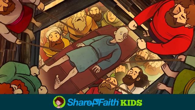 Jesus Heals the Paralytic-Luke 5 | Sunday School Lesson & Bible Story for Kids | Sharefaithkids.com смотреть онлайн