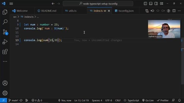 using ts-node in a node typescript project setup смотреть онлайн