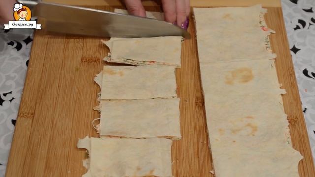 Восточные гренки из лаваша и крабовых палочек смотреть онлайн