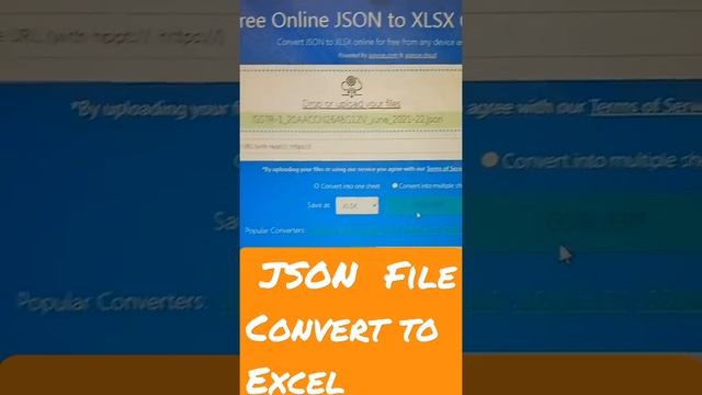 JSON File Convert to Excel... ??#rkstudy смотреть онлайн