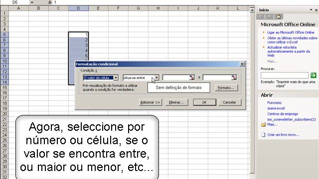 Como colocar formatação condicional no Microsoft Office Excel 2003? смотреть онлайн