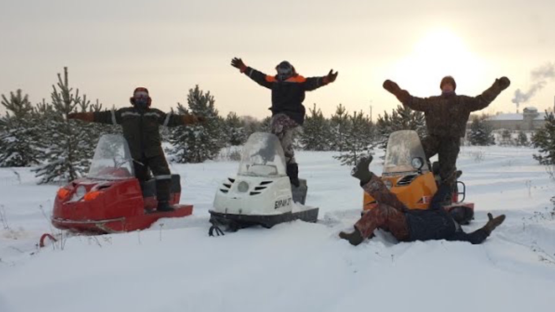 Покатушки на снегоходах буран смотреть онлайн