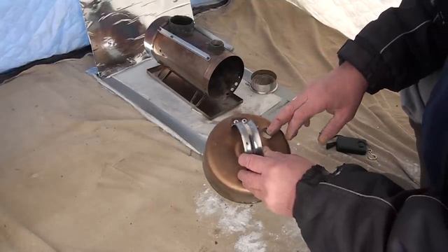 КОМПАКТНАЯ, ЛЕГКАЯ ПЕЧКА в палатку. Легко сделать, удобно пользоваться. Мало топлива много тепла смотреть онлайн