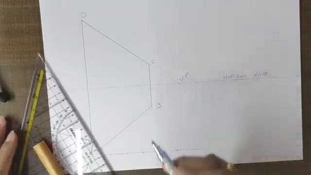 Dividing in Perspective - Odd numbered sections I Perspective drawing Tutorials I How to draw смотреть онлайн