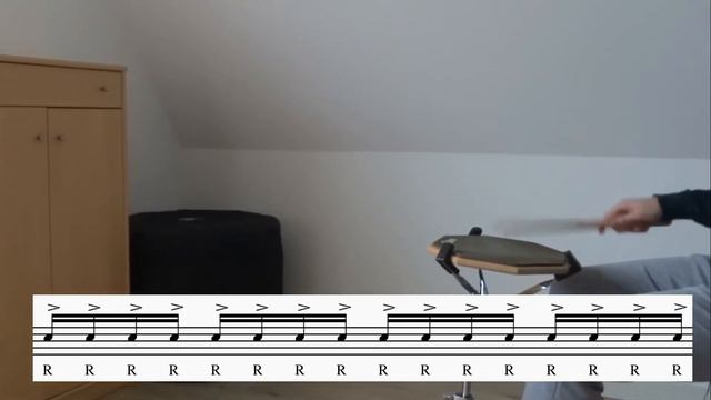 SIXTEENTH NOTE ACCENT EXERCISE - One hand 16th note roll accent workout - Yanick drums смотреть онлайн