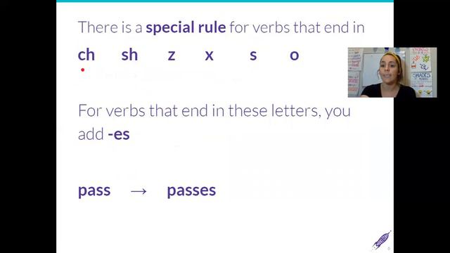 Phonics - Verbs with -s, -es, or -ies endings смотреть онлайн